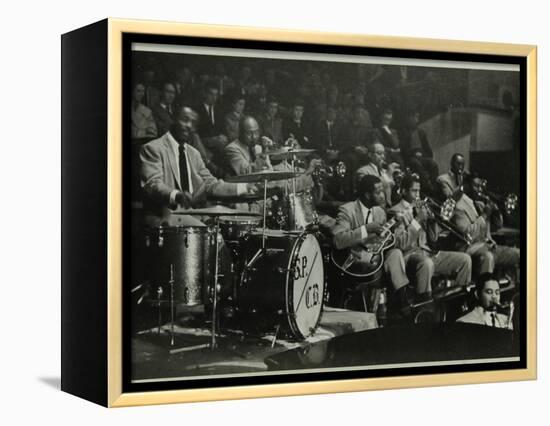 The Count Basie Orchestra in Concert, C1950S-Denis Williams-Framed Premier Image Canvas