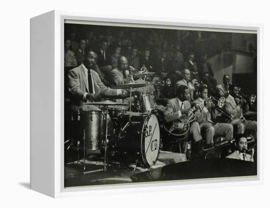 The Count Basie Orchestra in Concert, C1950S-Denis Williams-Framed Premier Image Canvas