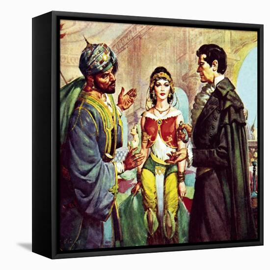 The Count of Monte Cristo and Haidee-McConnell-Framed Premier Image Canvas