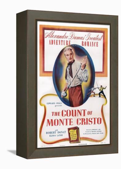 The Count of Monte Cristo, Robert Donat, 1934-null-Framed Stretched Canvas