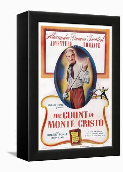 The Count of Monte Cristo, Robert Donat, 1934-null-Framed Stretched Canvas