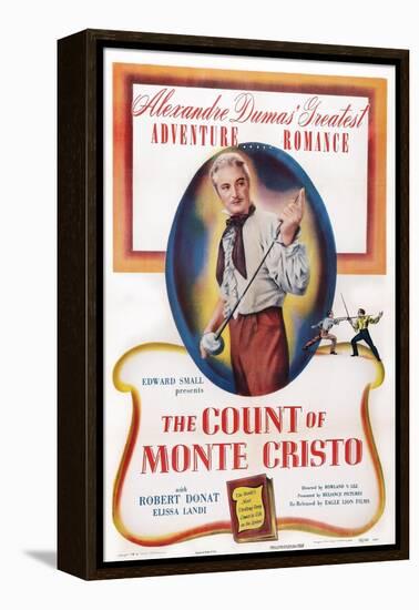 The Count of Monte Cristo, Robert Donat, 1934-null-Framed Stretched Canvas