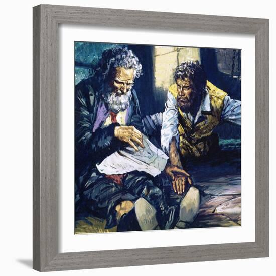 The Count of Monte Cristo-English School-Framed Giclee Print