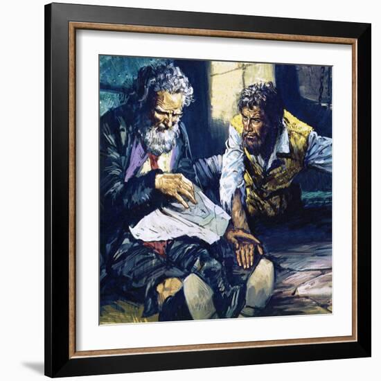 The Count of Monte Cristo-English School-Framed Giclee Print