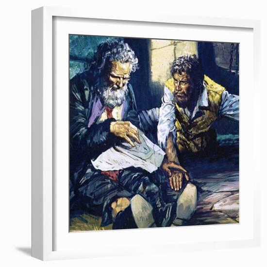 The Count of Monte Cristo-English School-Framed Giclee Print