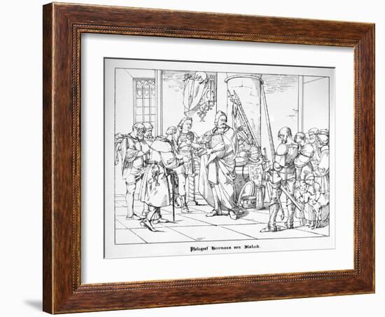 The Count Palatine Herrmann of Staleck-Alfred Rethel-Framed Giclee Print