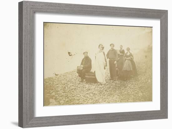 The Countess De Castiglione on the Beach at Dieppe-Pierre Louis Pierson-Framed Giclee Print