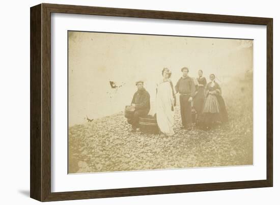 The Countess De Castiglione on the Beach at Dieppe-Pierre Louis Pierson-Framed Giclee Print