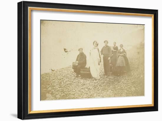 The Countess De Castiglione on the Beach at Dieppe-Pierre Louis Pierson-Framed Giclee Print