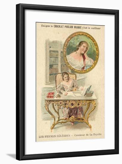 The Countess De La Fayette, French Author-null-Framed Giclee Print