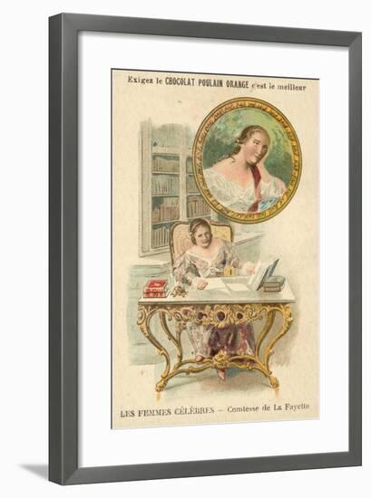 The Countess De La Fayette, French Author-null-Framed Giclee Print
