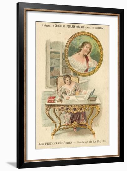 The Countess De La Fayette, French Author-null-Framed Giclee Print