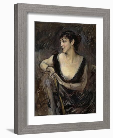 The Countess De Rasty Sitting-Giovanni Boldini-Framed Giclee Print