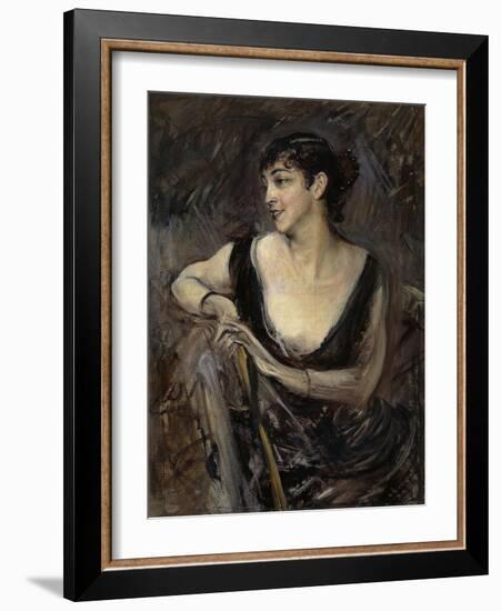 The Countess De Rasty Sitting-Giovanni Boldini-Framed Giclee Print