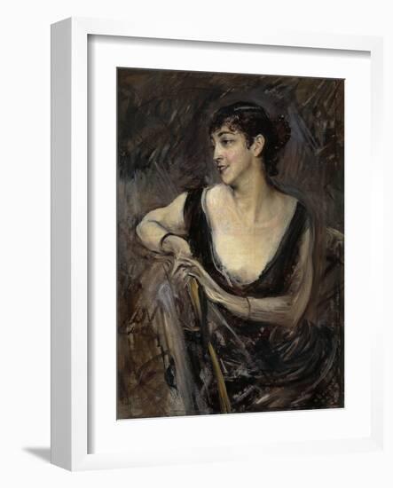 The Countess De Rasty Sitting-Giovanni Boldini-Framed Giclee Print