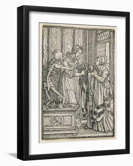 The Countess from Dance of Death (Lyons), 1538, 1523-1526-Hans Holbein the Younger-Framed Giclee Print