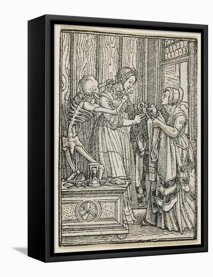 The Countess from Dance of Death (Lyons), 1538, 1523-1526-Hans Holbein the Younger-Framed Premier Image Canvas