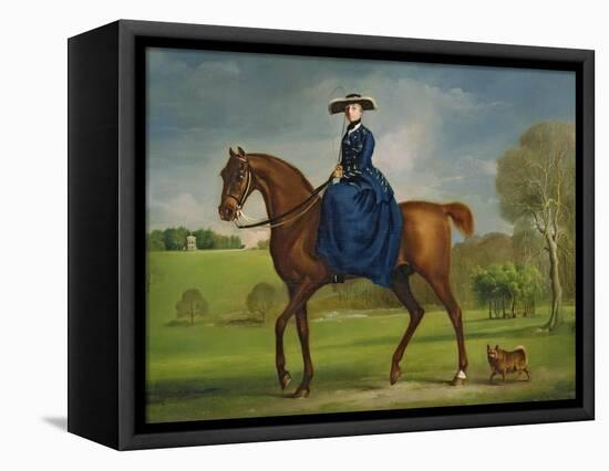 The Countess of Coningsby in the Costume of the Charlton Hunt, c.1760-George Stubbs-Framed Premier Image Canvas