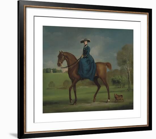 The Countess of Coningsby in the Costume of the Charlton Hunt-George Stubbs-Framed Premium Giclee Print