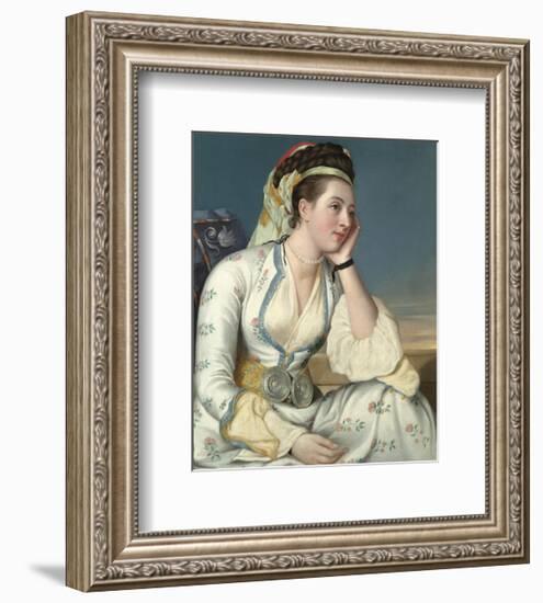 The Countess of Coventry, 1749-Jean Etienne Liotard-Framed Premium Giclee Print