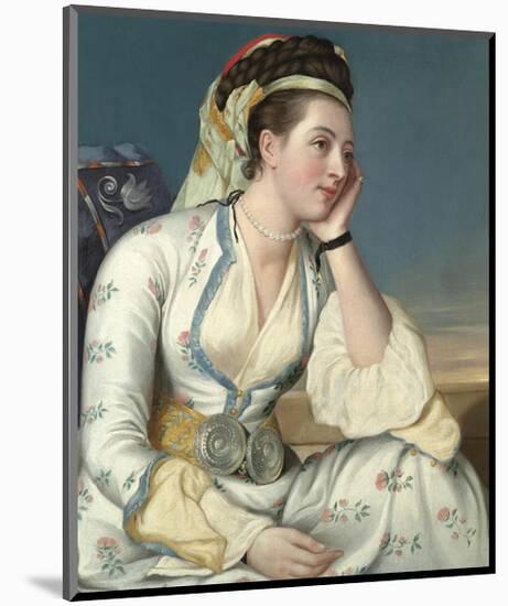 The Countess of Coventry, 1749-Jean Etienne Liotard-Mounted Premium Giclee Print