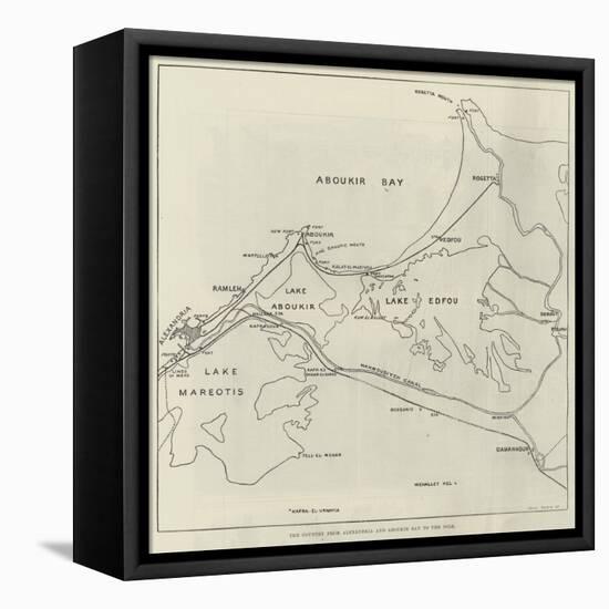The Country from Alexandria and Aboukir Bay to the Nile-null-Framed Premier Image Canvas