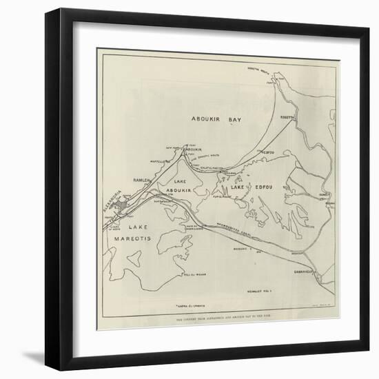 The Country from Alexandria and Aboukir Bay to the Nile-null-Framed Giclee Print