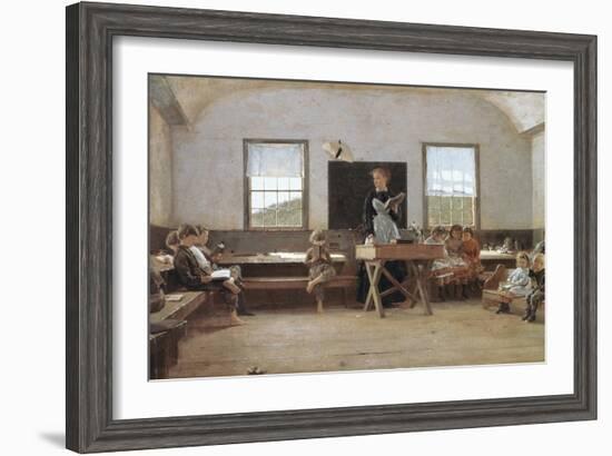 The Country School-Winslow Homer-Framed Giclee Print