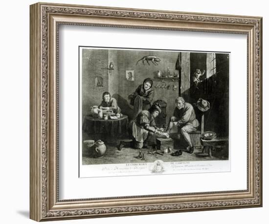 The Country Surgeon 1747-David Teniers the Younger-Framed Giclee Print