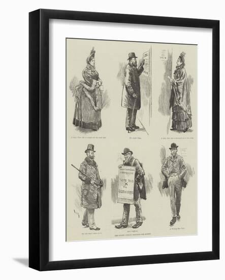 The County Council Elections for London-William Douglas Almond-Framed Giclee Print