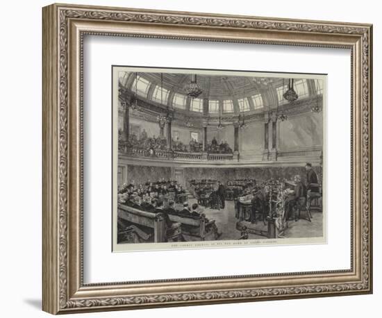 The County Council in its New Home at Spring Gardens-null-Framed Giclee Print