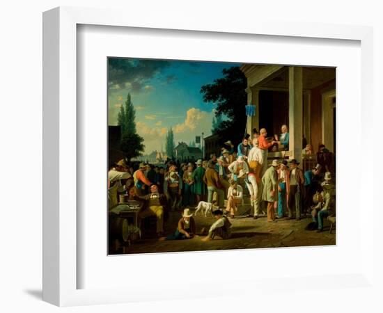 The County Election, 1852-George Caleb Bingham-Framed Giclee Print