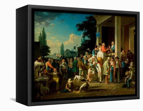 The County Election, 1852-George Caleb Bingham-Framed Premier Image Canvas