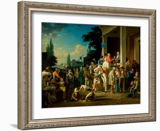 The County Election, 1852-George Caleb Bingham-Framed Giclee Print