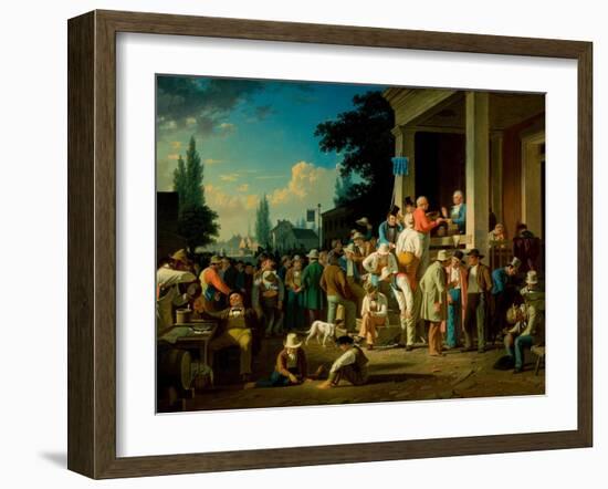 The County Election, 1852-George Caleb Bingham-Framed Giclee Print