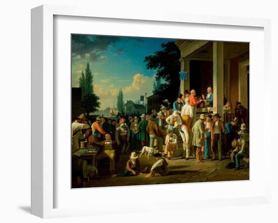 The County Election, 1852-George Caleb Bingham-Framed Giclee Print