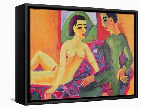 The Couple, 1923-Ernst Ludwig Kirchner-Framed Premier Image Canvas