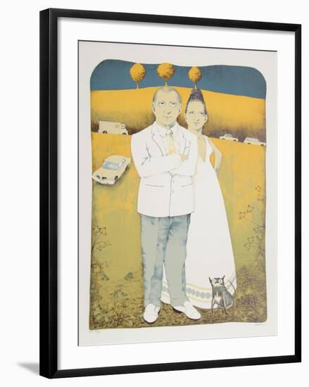 The Couple from the Limestoned Portfolio-Dennis Geden-Framed Limited Edition