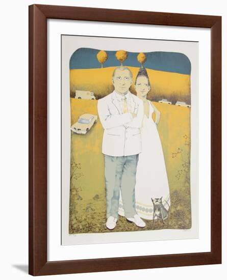 The Couple from the Limestoned Portfolio-Dennis Geden-Framed Limited Edition