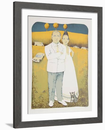 The Couple from the Limestoned Portfolio-Dennis Geden-Framed Limited Edition