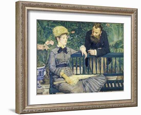 The Couple Guillemet in a Conversatory, 1879-Edouard Manet-Framed Giclee Print