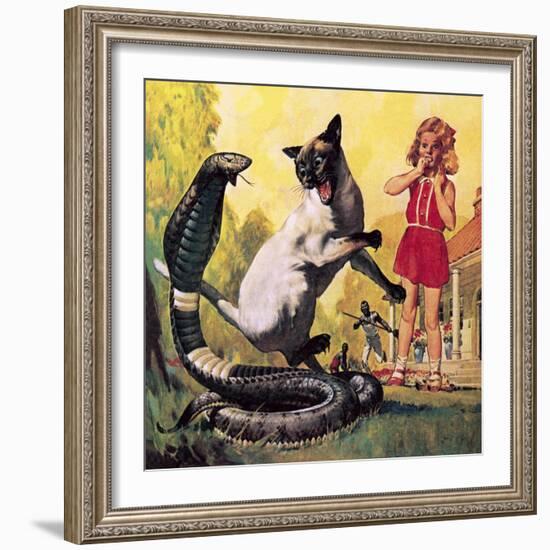 The Courageous Cat-McConnell-Framed Giclee Print