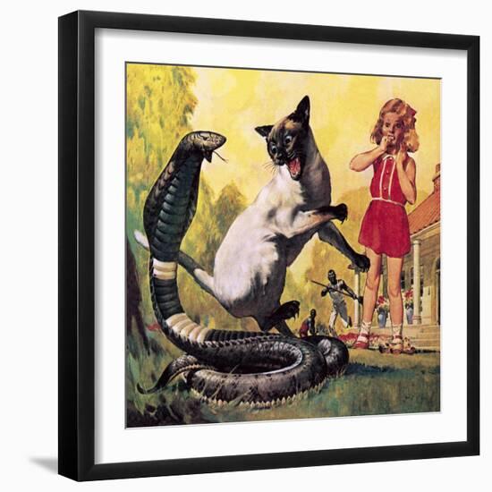 The Courageous Cat-McConnell-Framed Giclee Print