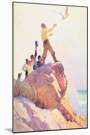 The Courier of the Air-Newell Convers Wyeth-Mounted Art Print