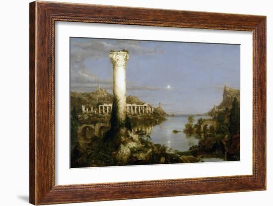 The Course of Empire - Desolation-Thomas Cole-Framed Giclee Print