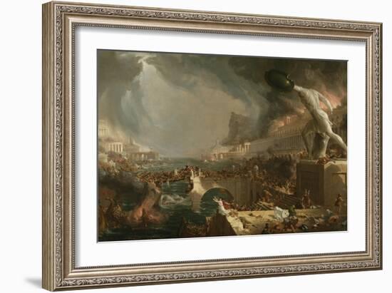 The Course of Empire: Destruction, 1836-Thomas Cole-Framed Giclee Print