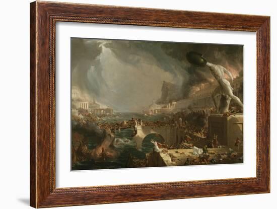 The Course of Empire: Destruction, 1836-Thomas Cole-Framed Giclee Print