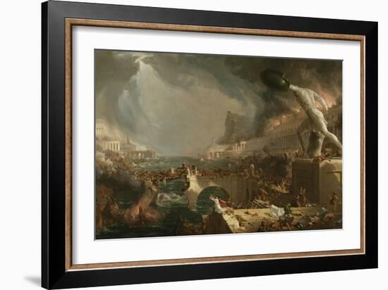 The Course of Empire: Destruction, 1836-Thomas Cole-Framed Giclee Print
