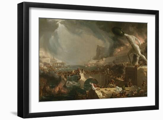 The Course of Empire: Destruction, 1836-Thomas Cole-Framed Giclee Print