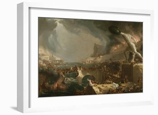 The Course of Empire: Destruction, 1836-Thomas Cole-Framed Giclee Print